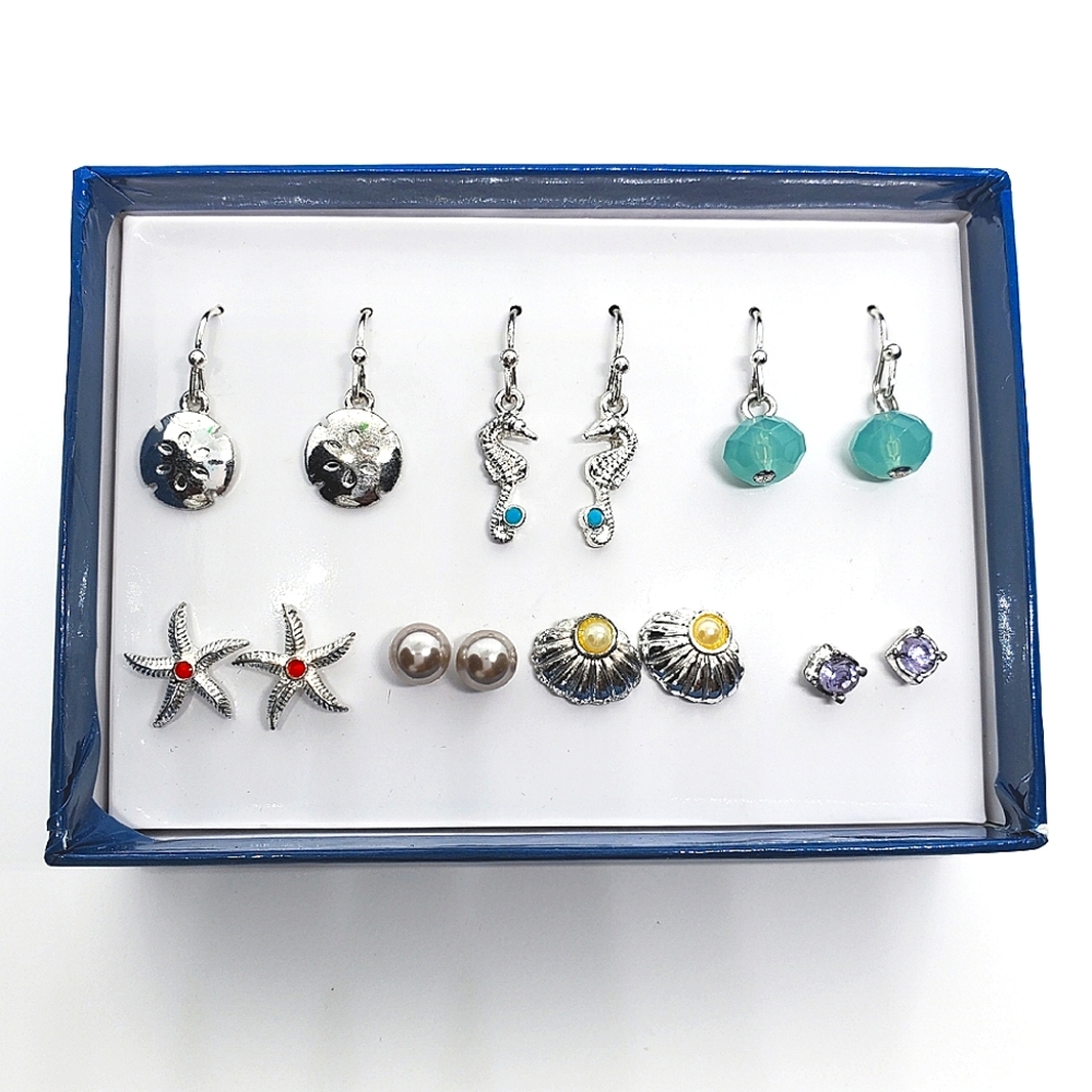 Avon Ocean Tides 7 Pair Earring Set